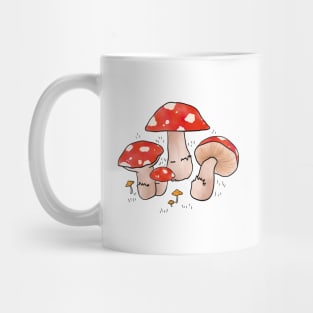 Red Mushroom Forest Cottage Fairy Aesthetic Mug